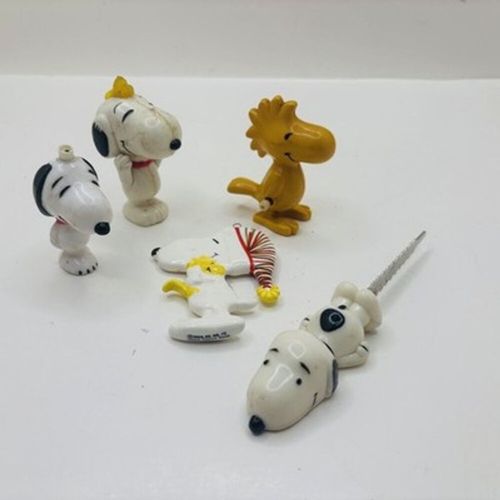 Vintage Peanuts Snoopy & Woodstock Junk Drawer Lot of 5
